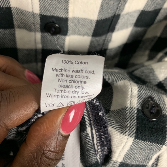 Madewell Buffalo Check Button Down Top Sz XXS B-5 - Picture 4 of 6